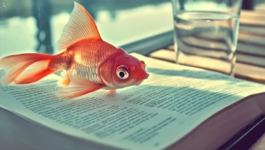 Kuva kultakalasta, joka jaksaisi lukea uutiskirjeviestinnän kehittämisen To-Do -listamme. 