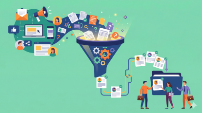 Liidien generointi suppilomallin avulla