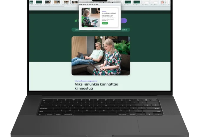 Uutiskirjepohjat, jotka on luotu uutiskirjetyökalu LianaMailerilla