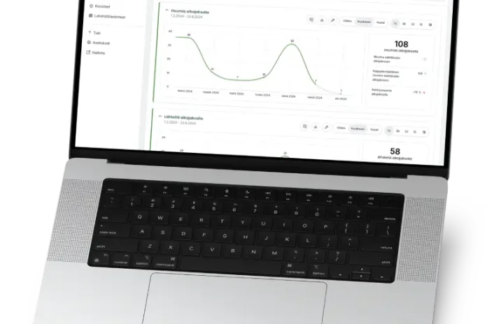 LianaMonitorin käyttöliittymä