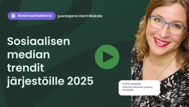 Webinaaritallenne: Sosiaalisen median trendit järjestöille 2025