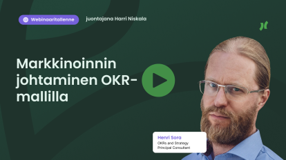 Webinaaritallenne: Markkinoinnin johtaminen OKR-mallilla