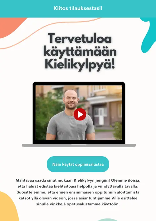 Esimerkki onboarding-uutiskirjeestä