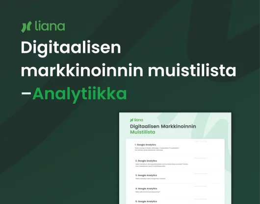 Muistilista: Digitaalisen markkinoinnin muistilista – Analytiikka