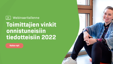 Webinaaritallenne: Toimittajien vinkit onnistuneisiin tiedotteisiin 2022