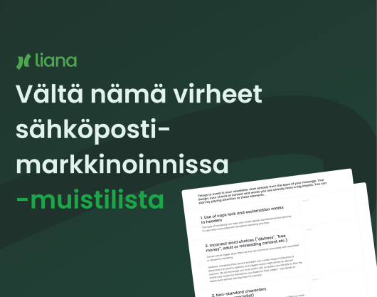 Muistilista: Vältä nämä virheet sähköpostimarkkinoinnissa