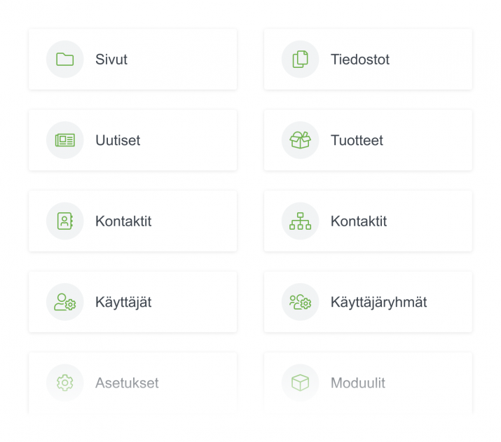 lianaCMS verkkosivut julkaisujärjestelmä ominaisuudet