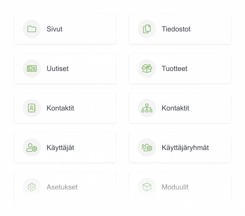 lianaCMS verkkosivut julkaisujärjestelmä ominaisuudet