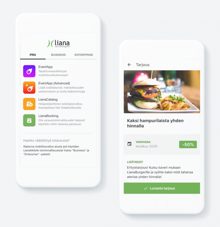 Illustration of cross-platform mobile applications