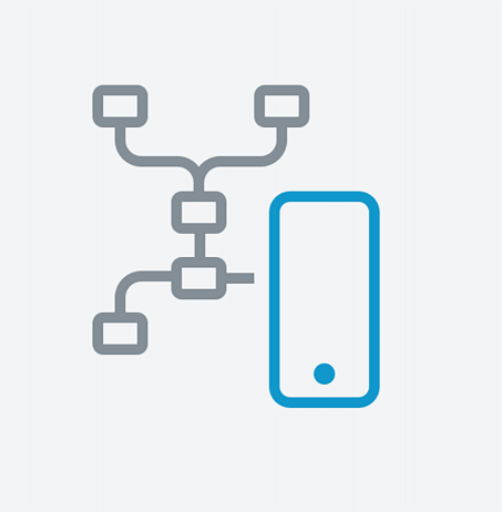 Mobile automation chain illustration