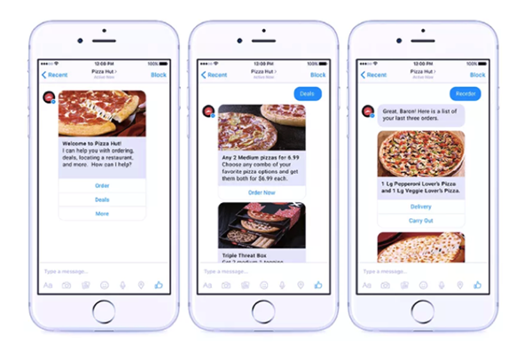 Pizzan tilaaminen onnistuu chatbotin avulla
